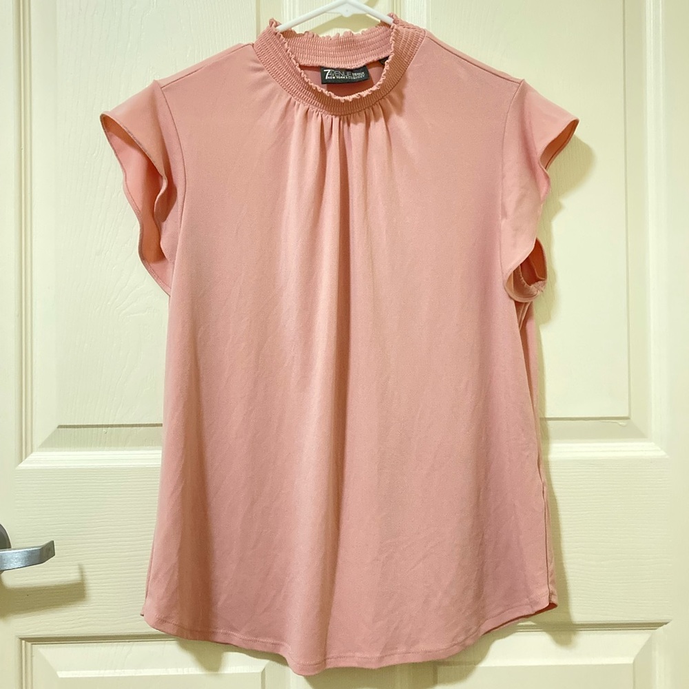 7th Avenue  Pink Blouse size large